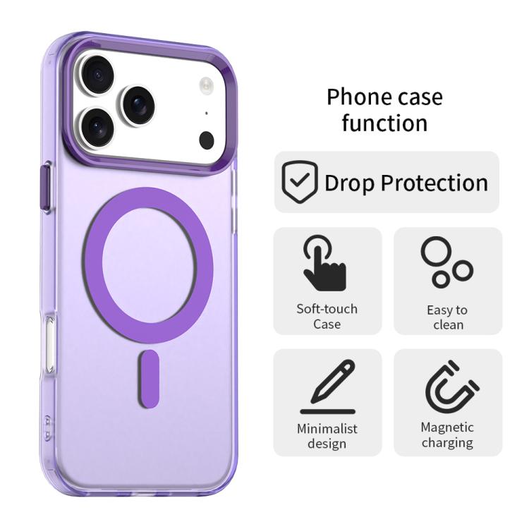 For iPhone 17 Pro Max Candy Magsafe PC Hybrid TPU Phone Case