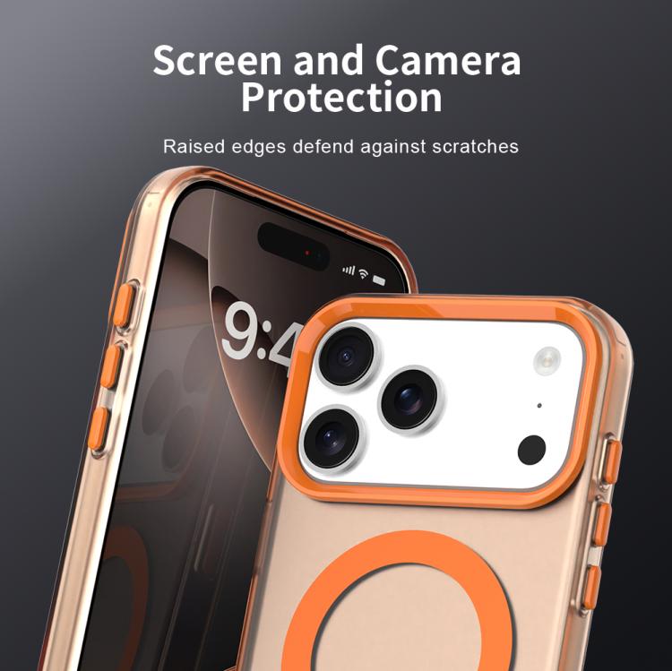 For iPhone 17 Pro Max C-type Candy Magsafe PC Hybrid TPU Phone Case