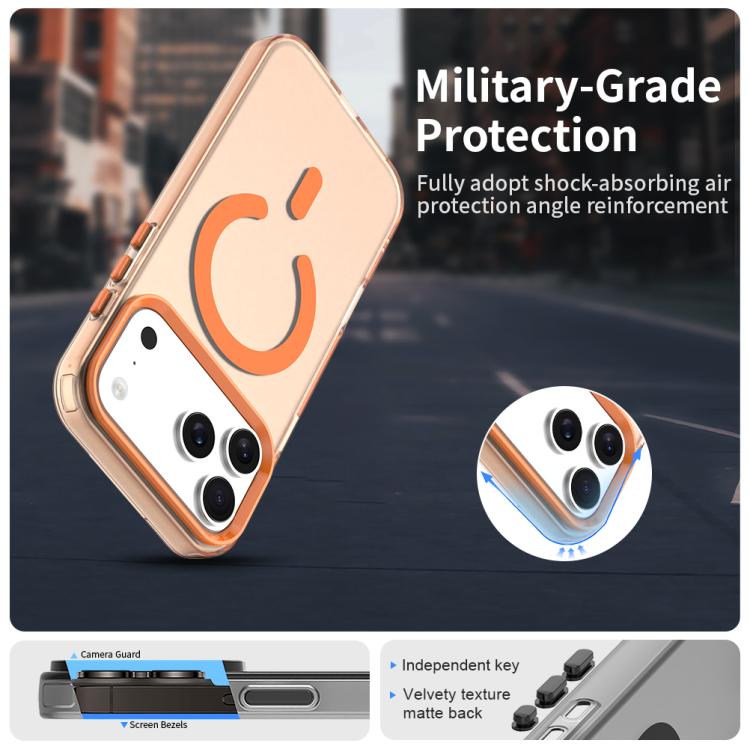 For iPhone 17 Pro Max C-type Candy Magsafe PC Hybrid TPU Phone Case