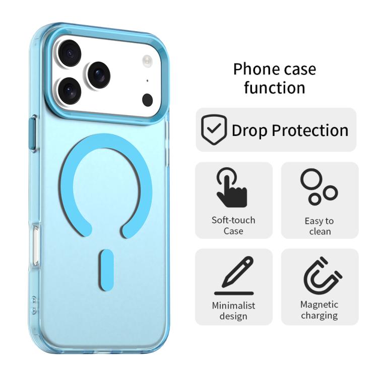 For iPhone 17 Pro Max C-type Candy Magsafe PC Hybrid TPU Phone Case