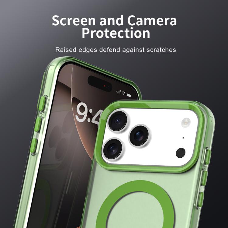 For iPhone 17 Pro Max C-type Candy Magsafe PC Hybrid TPU Phone Case
