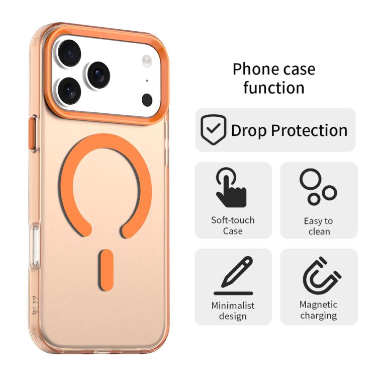 For iPhone 17 Pro C-type Candy Magsafe PC Hybrid TPU Phone Case