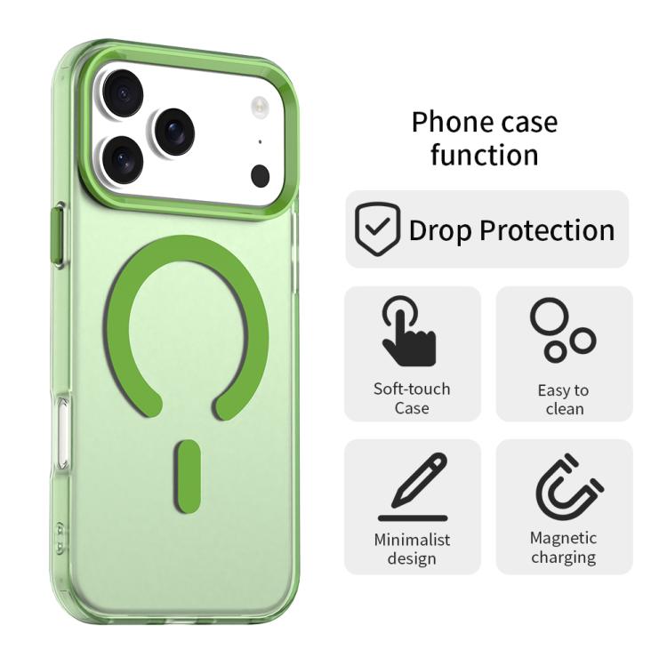 For iPhone 17 Pro C-type Candy Magsafe PC Hybrid TPU Phone Case