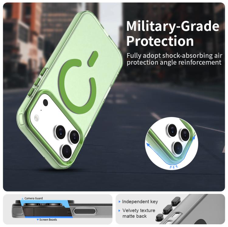 For iPhone 17 Pro C-type Candy Magsafe PC Hybrid TPU Phone Case