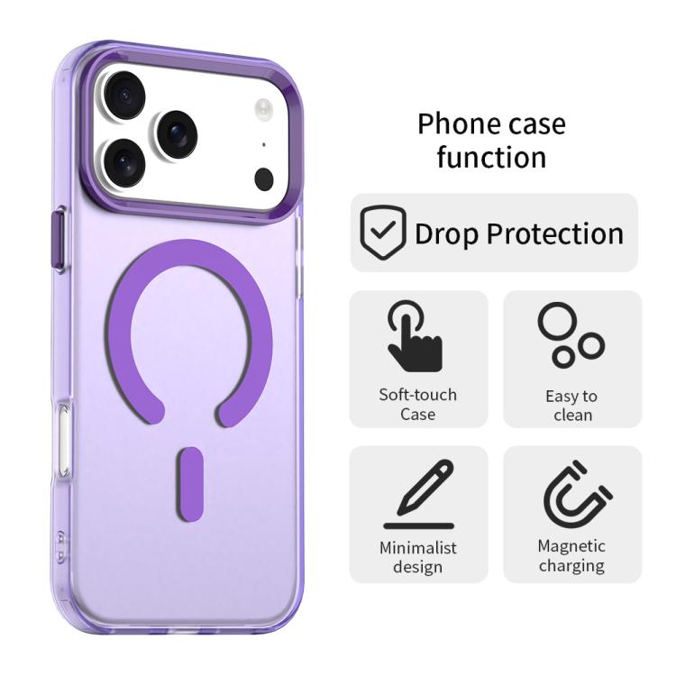 For iPhone 17 Pro C-type Candy Magsafe PC Hybrid TPU Phone Case