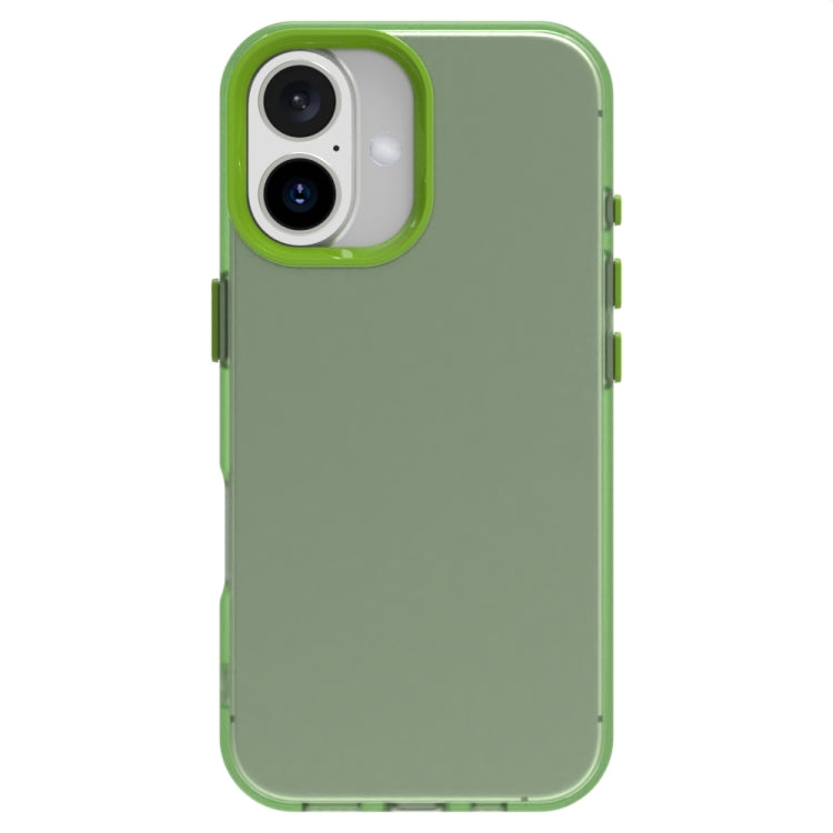 For iPhone 16 Candy PC Hybrid TPU Shockproof Phone Case