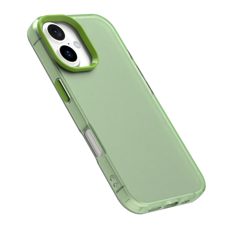 For iPhone 16 Candy PC Hybrid TPU Shockproof Phone Case