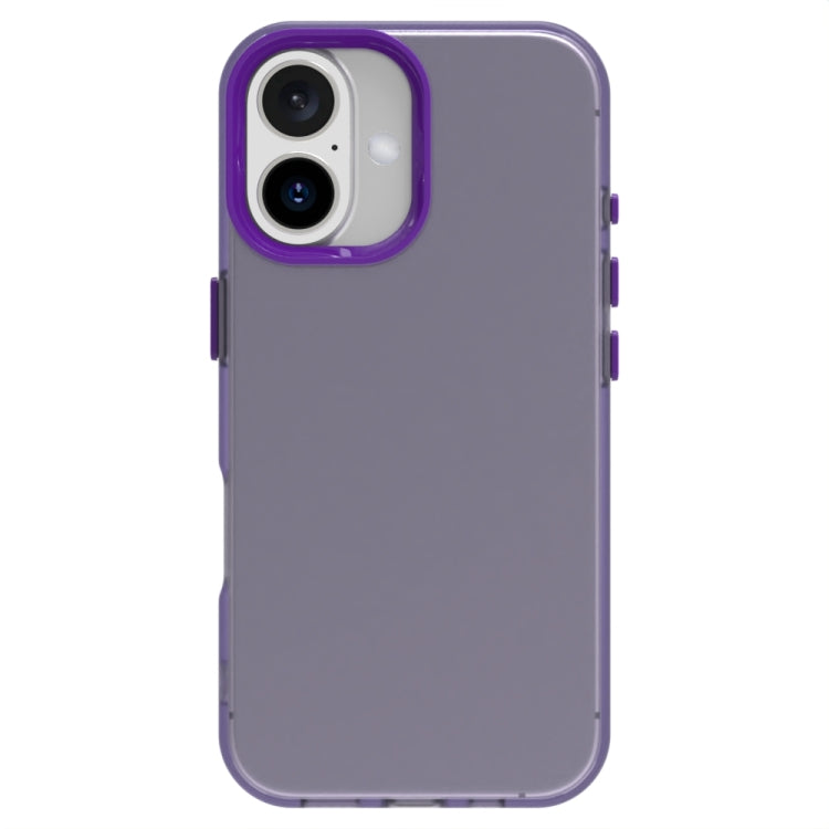 For iPhone 16 Candy PC Hybrid TPU Shockproof Phone Case