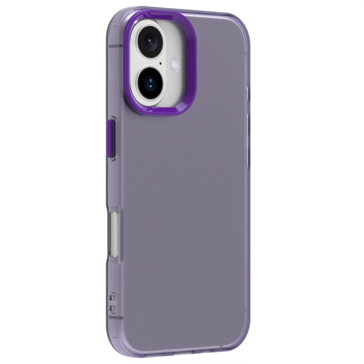For iPhone 16 Candy PC Hybrid TPU Shockproof Phone Case