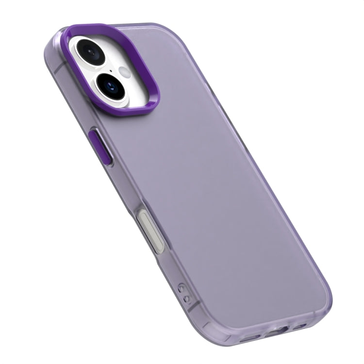 For iPhone 16 Candy PC Hybrid TPU Shockproof Phone Case