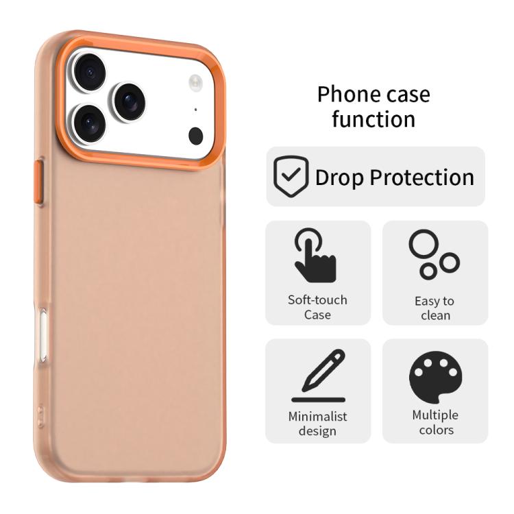 For iPhone 17 Pro Max Candy PC Hybrid TPU Shockproof Phone Case
