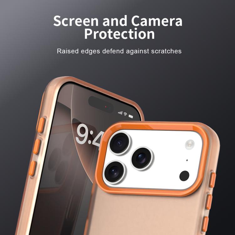 For iPhone 17 Pro Max Candy PC Hybrid TPU Shockproof Phone Case