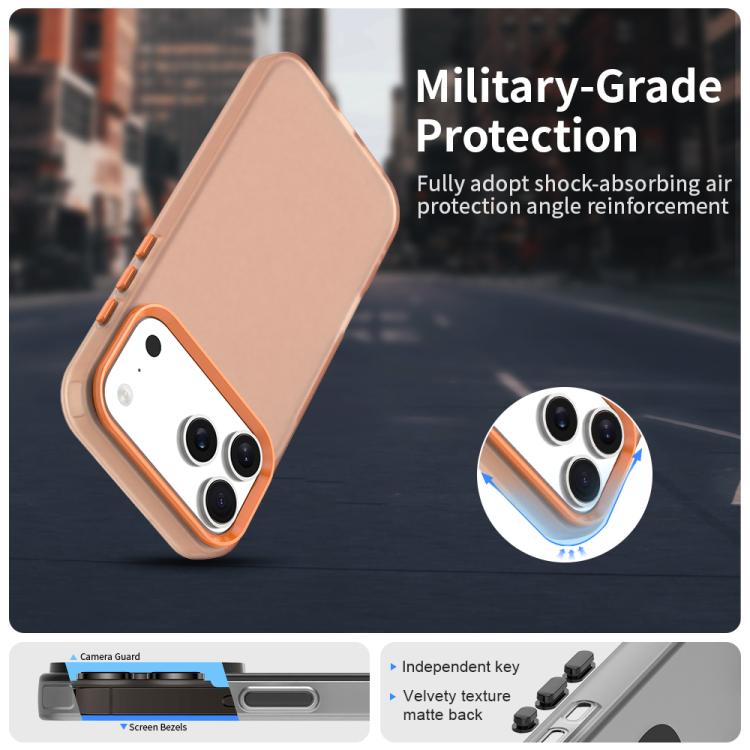 For iPhone 17 Pro Max Candy PC Hybrid TPU Shockproof Phone Case
