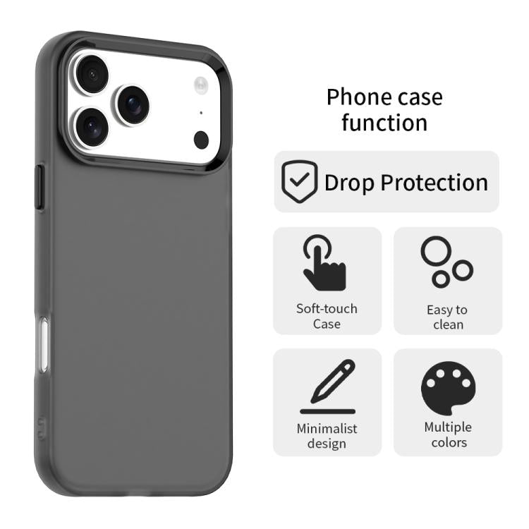 For iPhone 17 Pro Max Candy PC Hybrid TPU Shockproof Phone Case