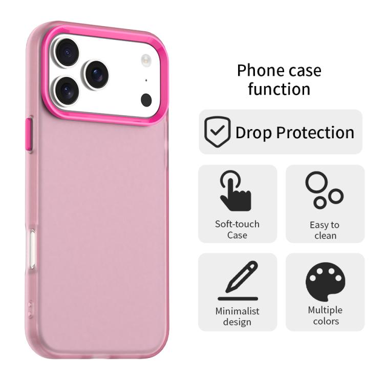 For iPhone 17 Pro Max Candy PC Hybrid TPU Shockproof Phone Case