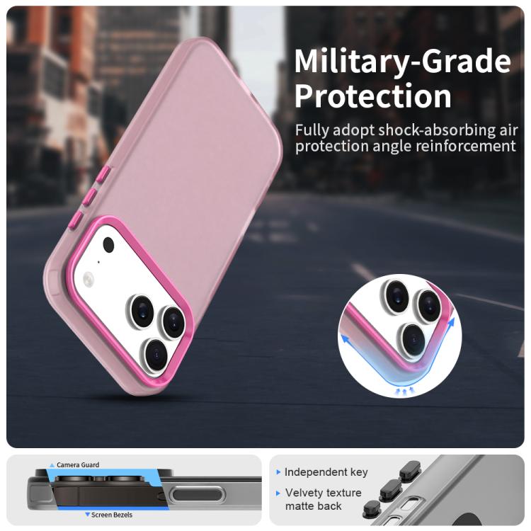 For iPhone 17 Pro Max Candy PC Hybrid TPU Shockproof Phone Case