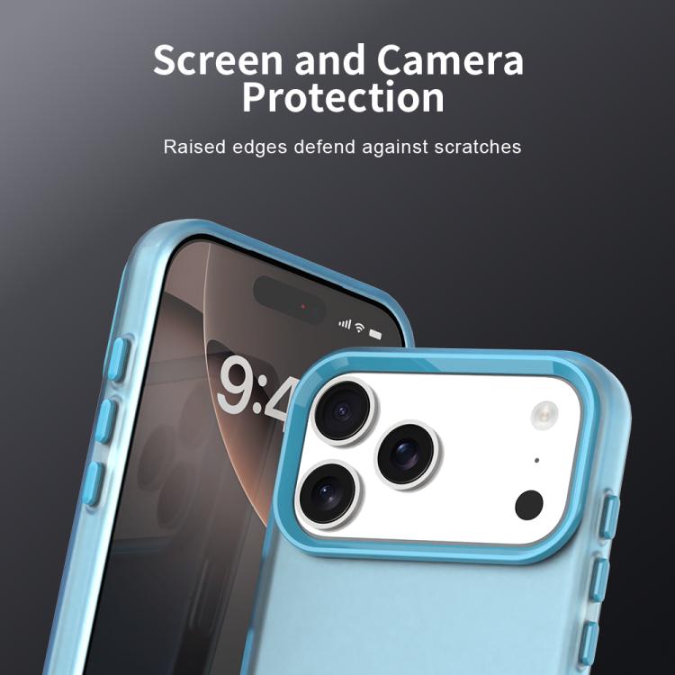For iPhone 17 Pro Max Candy PC Hybrid TPU Shockproof Phone Case