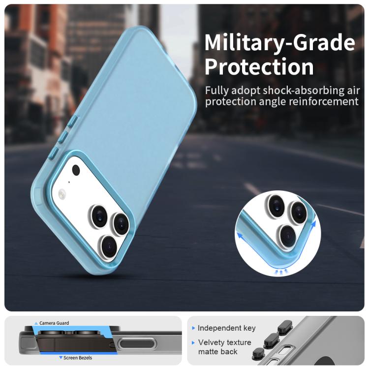 For iPhone 17 Pro Max Candy PC Hybrid TPU Shockproof Phone Case
