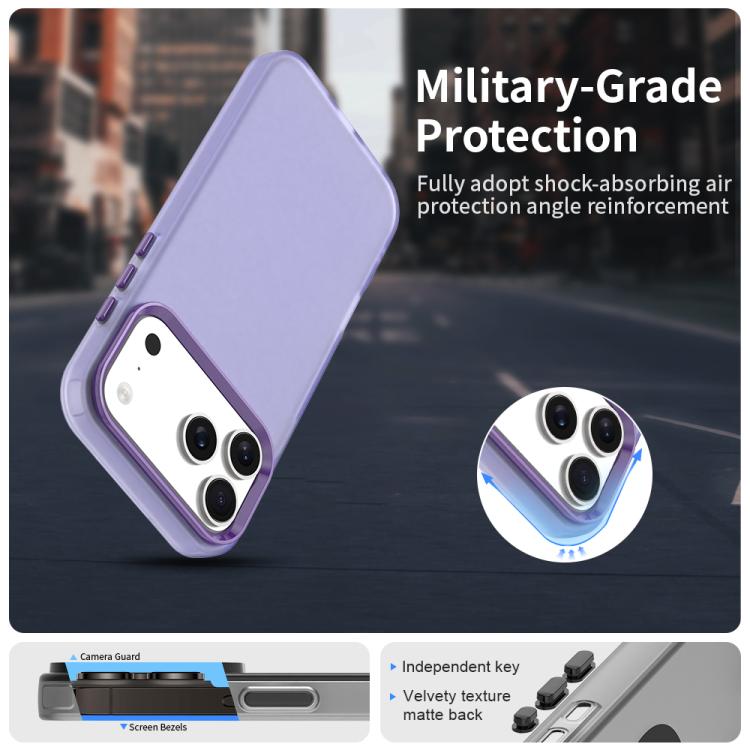 For iPhone 17 Pro Max Candy PC Hybrid TPU Shockproof Phone Case