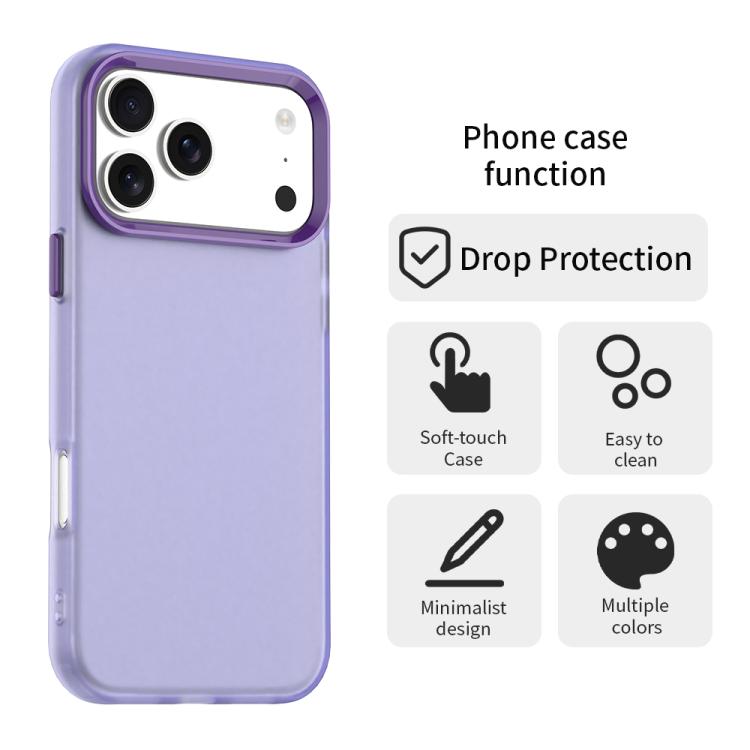 For iPhone 17 Pro Candy PC Hybrid TPU Shockproof Phone Case