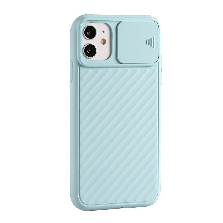 For iPhone 12 mini Sliding Camera Cover Design Twill Anti-Slip TPU Case