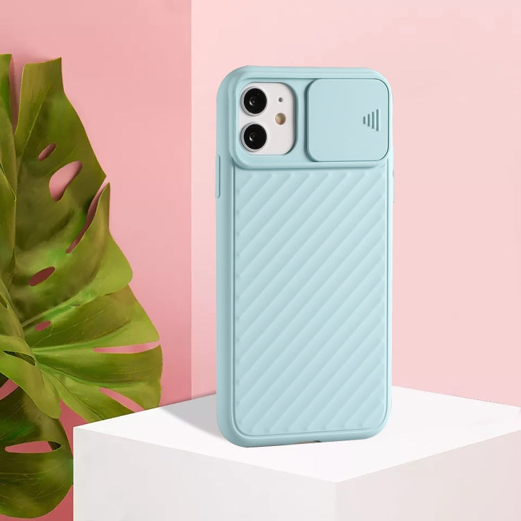 For iPhone 12 Pro Max Sliding Camera Cover Design Twill Anti-Slip TPU Case