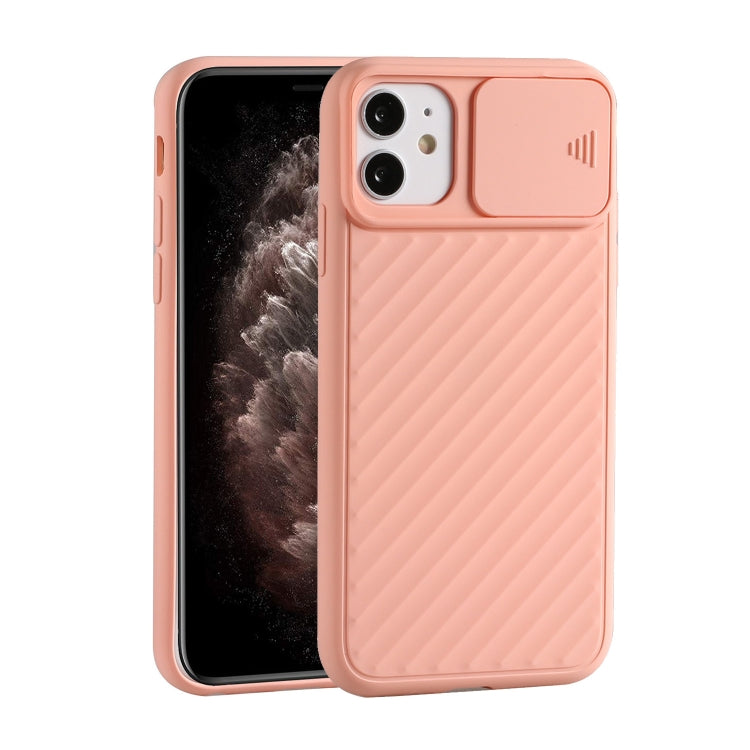 For iPhone 12 Pro Max Sliding Camera Cover Design Twill Anti-Slip TPU Case