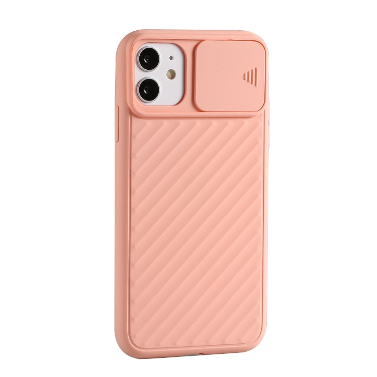 For iPhone 12 Pro Max Sliding Camera Cover Design Twill Anti-Slip TPU Case