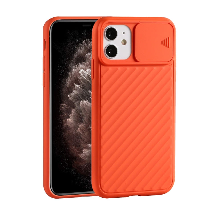 For iPhone 12 Pro Max Sliding Camera Cover Design Twill Anti-Slip TPU Case