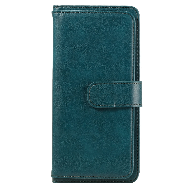 For Sony Xperia L4 Multifunctional Magnetic Copper Buckle Horizontal Flip Solid Color Leather Case with 10 Card Slots & Wallet & Holder & Photo Frame