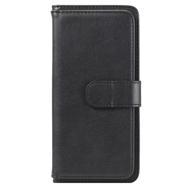 For Sony Xperia L4 Multifunctional Magnetic Copper Buckle Horizontal Flip Solid Color Leather Case with 10 Card Slots & Wallet & Holder & Photo Frame