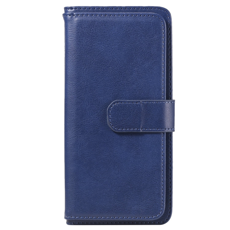 For Sony Xperia L4 Multifunctional Magnetic Copper Buckle Horizontal Flip Solid Color Leather Case with 10 Card Slots & Wallet & Holder & Photo Frame