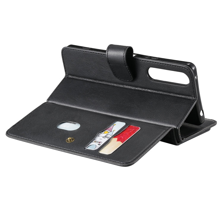 For Sony Xpeira 1 II Multifunctional Magnetic Copper Buckle Horizontal Flip Solid Color Leather Case with 10 Card Slots & Wallet & Holder & Photo Frame