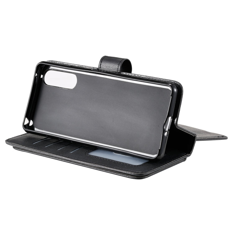 For Sony Xpeira 10 II Multifunctional Magnetic Copper Buckle Horizontal Flip Solid Color Leather Case with 10 Card Slots & Wallet & Holder & Photo Frame