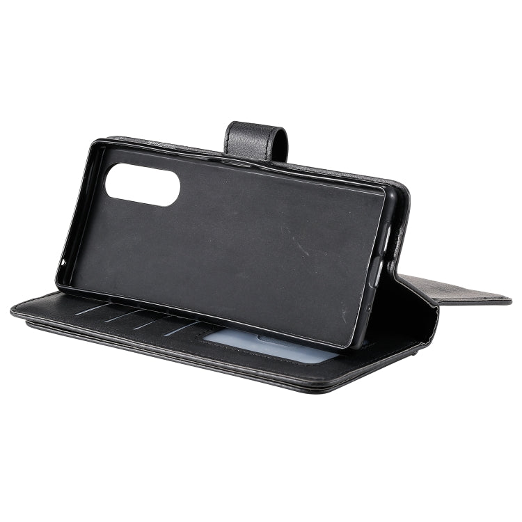 For Sony Xpeira 5 Multifunctional Magnetic Copper Buckle Horizontal Flip Solid Color Leather Case with 10 Card Slots & Wallet & Holder & Photo Frame