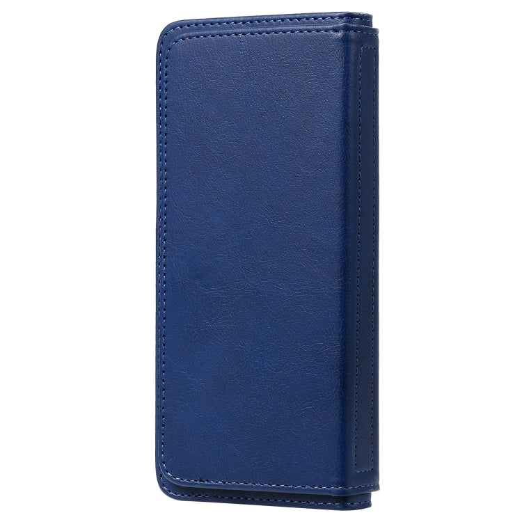 For Sony Xpeira 5 Multifunctional Magnetic Copper Buckle Horizontal Flip Solid Color Leather Case with 10 Card Slots & Wallet & Holder & Photo Frame