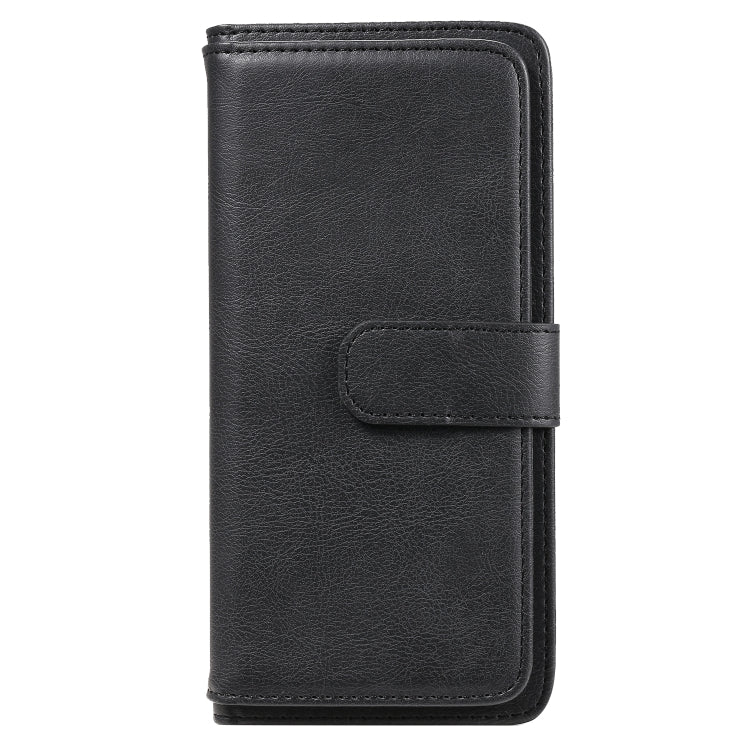 For Sony Xpeira 8 Multifunctional Magnetic Copper Buckle Horizontal Flip Solid Color Leather Case with 10 Card Slots & Wallet & Holder & Photo Frame