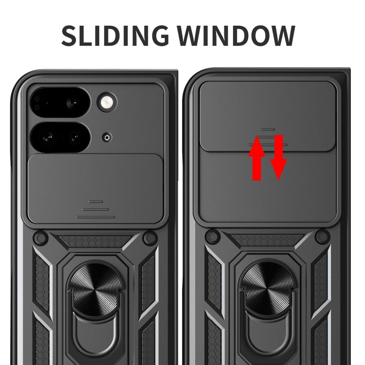 For Google Pixel 9 Pro Fold Sliding Camera Cover Design TPU+PC Phone Case