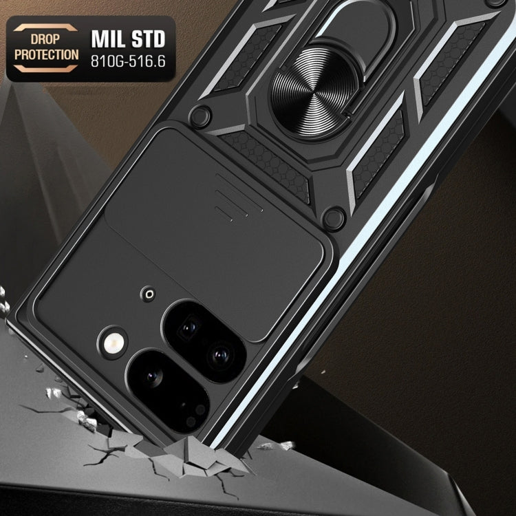 For Google Pixel 9 Pro Fold Sliding Camera Cover Design TPU+PC Phone Case