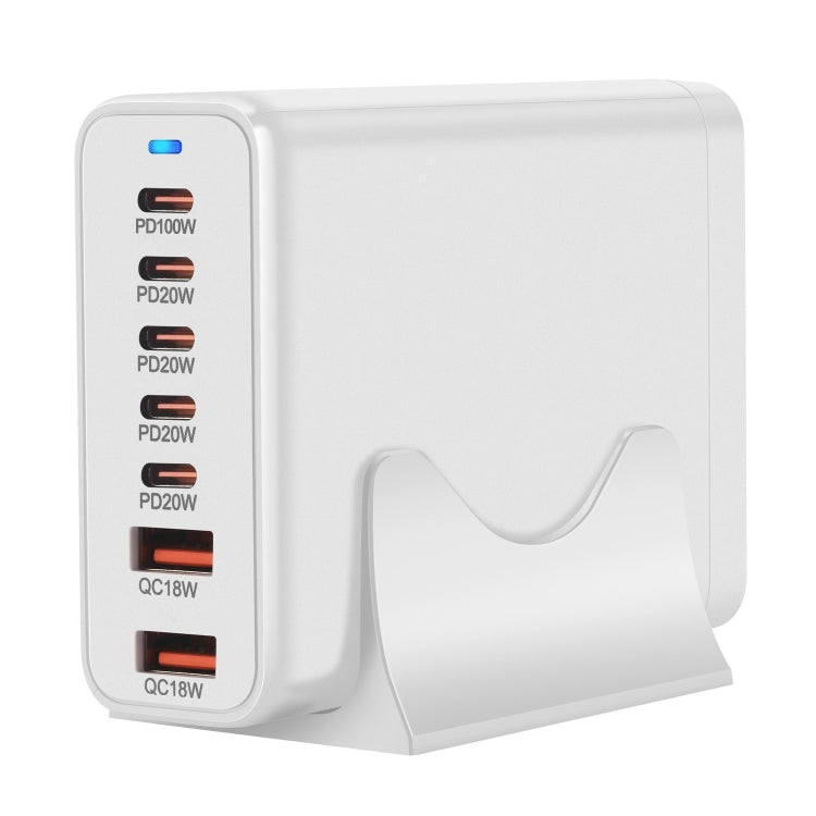 5C2A-220W GaN 220W USB x 2, USB-C / Type-C x 5 Fast Charger, Plug Type:US Plug