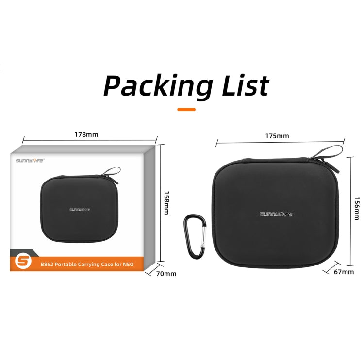 For DJI Neo Sunnylife Body Storage Case Box Suitcase