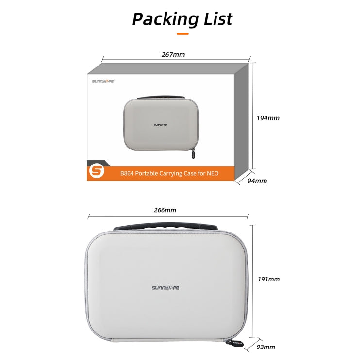 For DJI Neo Sunnylife Drone Batteries Kit Storage Case Box Suitcase