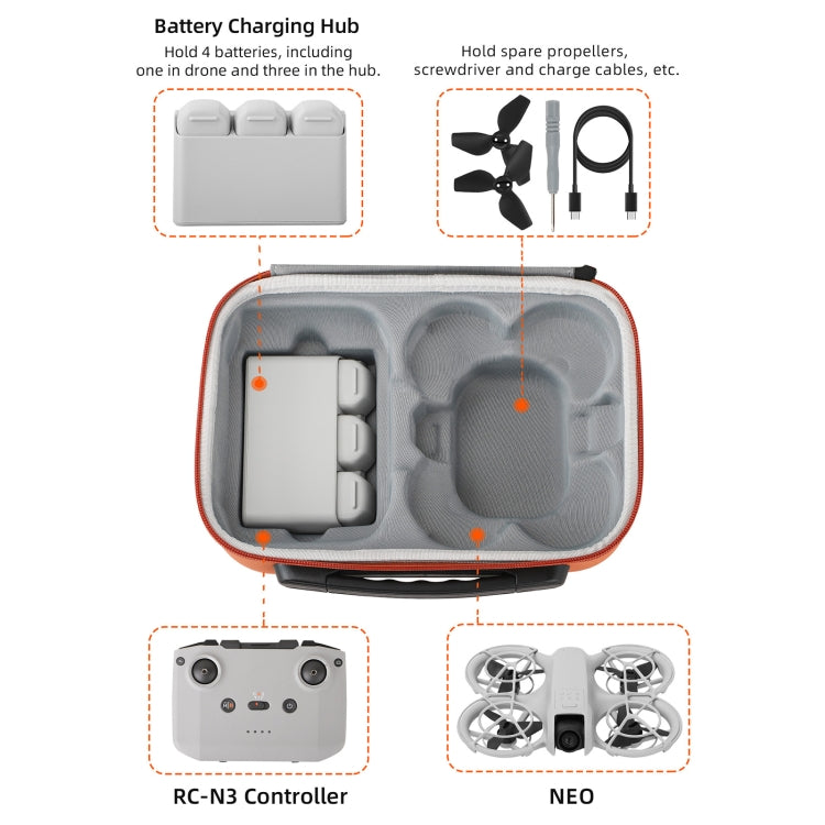 For DJI Neo Sunnylife Drone Batteries Kit Storage Case Box Suitcase