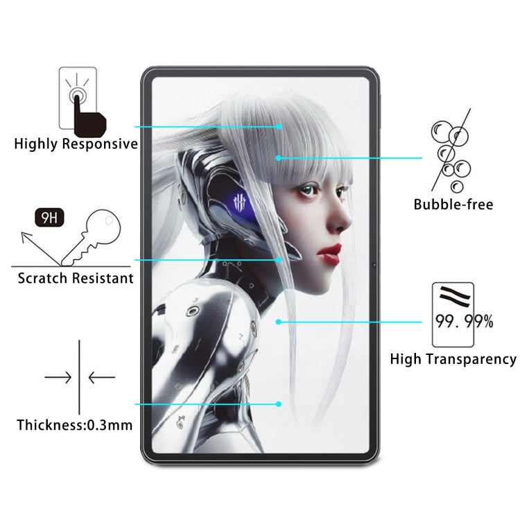 For ZTE nubia Red Magic Nova 2pcs 9H 0.3mm Explosion-proof Tempered Glass Film