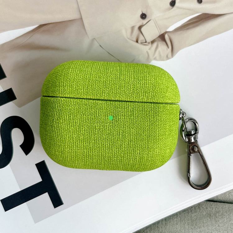 For AirPods 3 Fine Cloth Texture Earbuds Box PC Case with Hook