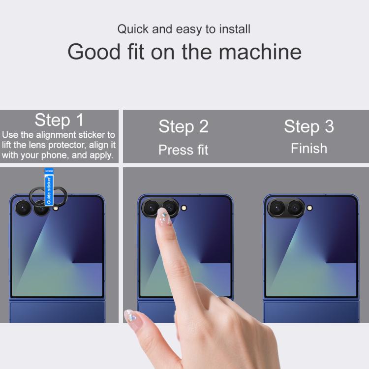 For Samsung Galaxy Z Flip7 5G IMAK Metal Camera Lens Protector Cover