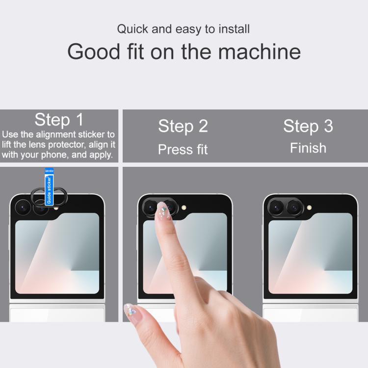 For Samsung Galaxy Z Flip7 FE IMAK Metal Camera Lens Protector Cover