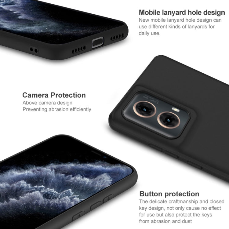 For Motorola Moto G85 5G / S50 Neo 5G IMAK UC-3 Series Shockproof Frosted TPU Phone Case - Black