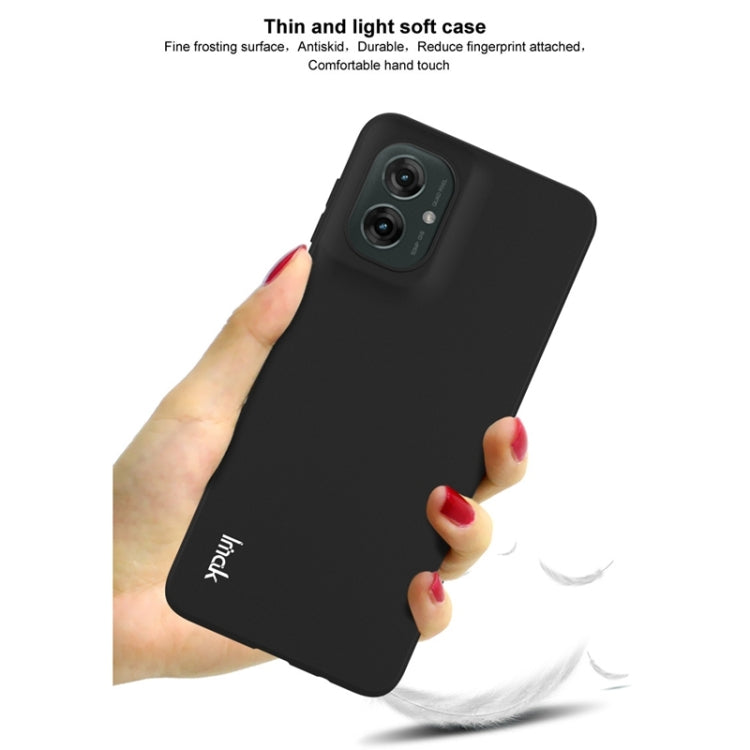 For Motorola Moto G55 5G IMAK UC-3 Series Shockproof Frosted TPU Phone Case - Black