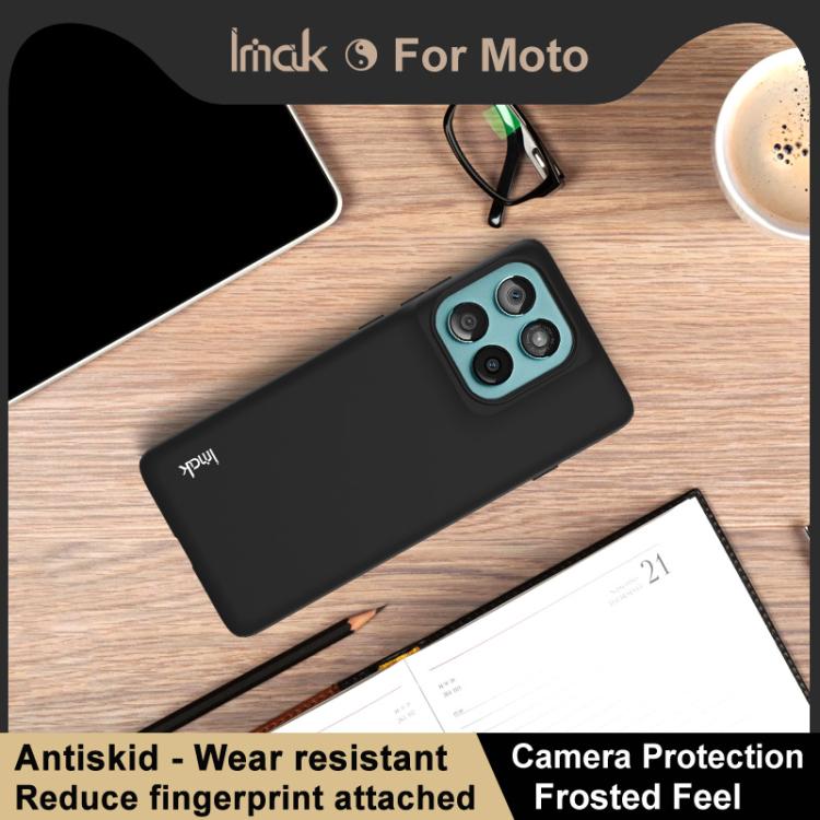 For Motorola Edge 5G 2025 IMAK UC-3 Series Shockproof Frosted TPU Phone Case - Black